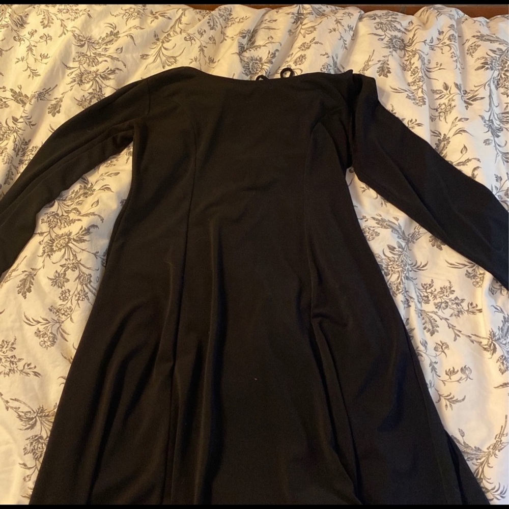 Black Dress With Tied Back